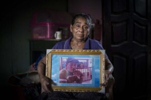 Masaya, Nicaragua. 11/01/2018. Andrea López, madre de Carlos Manuel Sandino López asesinado por la Policía Orteguista en el barrio de Fátima en la ciudad de Masaya. Óscar Navarrete/ Galería News ©.