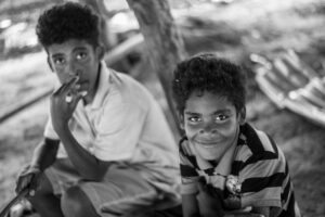 Wauhta Bar, Caribe Norte de Nicaragua. 26/02/2021. Tres meses después que los huracanes Eta e Iota azotaron con fuerza la comunidad de Wauhta Bar en el caribe norte, sus habitantes intentan su reconstrucción en medio del castigo y el olvido de los gobiernos de turno en el país. La población del caribe norte en su gran mayoría es de origen Miskito. Oscar Navarrete/ Galería News ©.