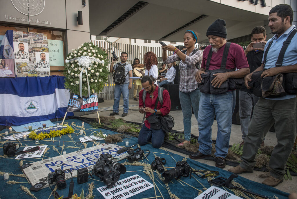 Nicaragua:Protesta Ángel Gahona