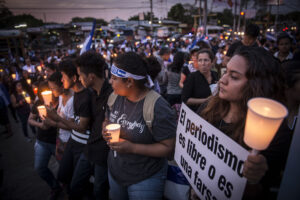 Nicaragua:Protesta Ángel Gahona