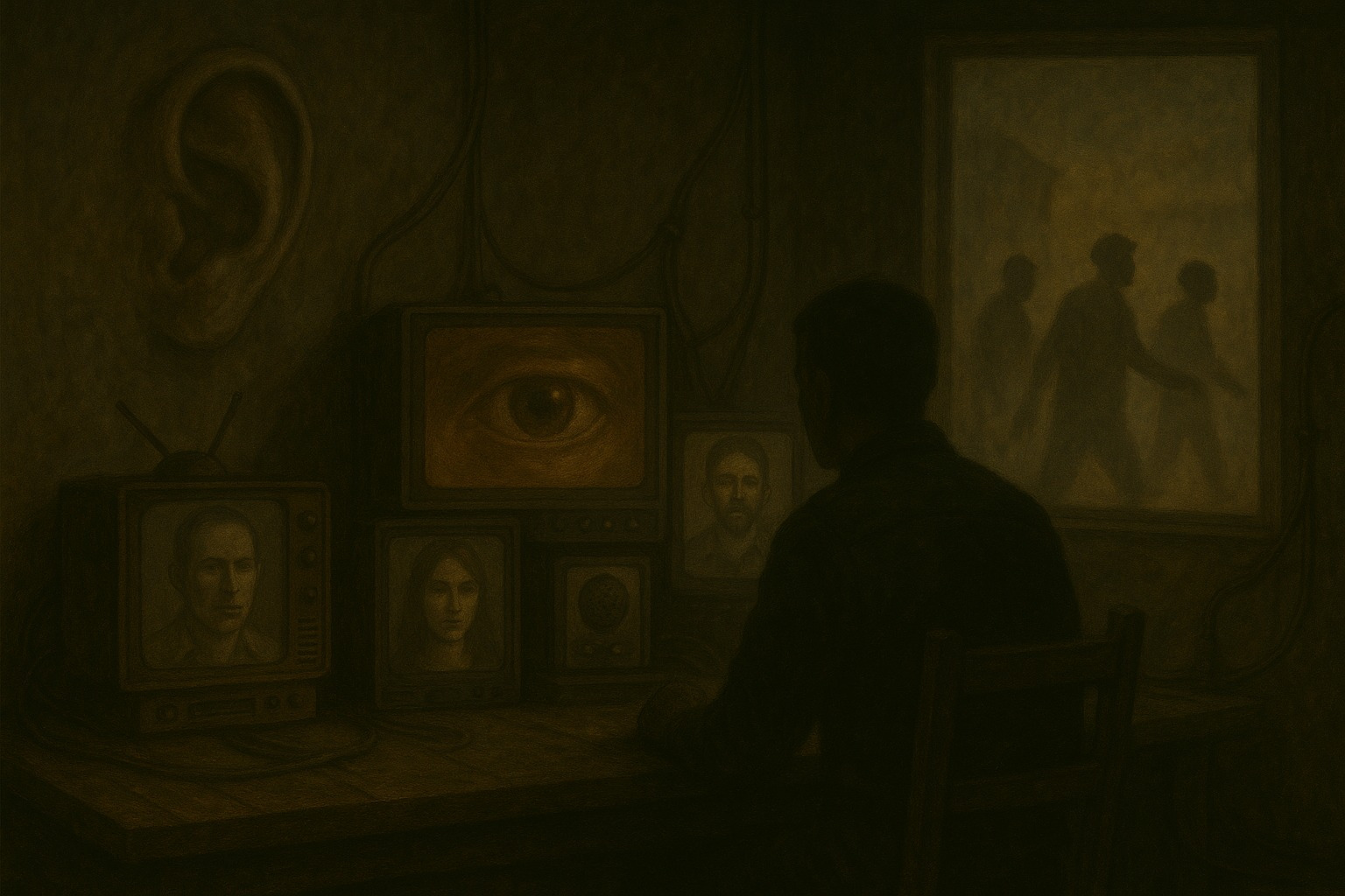 «Oídos en las paredes, ojos en las pantallas» vigilancia y espionaje para obstaculizar a la masa.