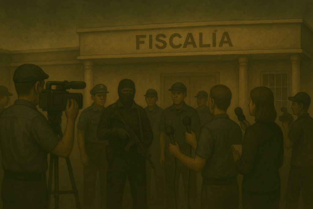 Entre Mayo a agosto de 2021, las oficinas de fiscalía en Managua, se convirtieron en una zona de alto riesgo para periodistas que daban cobertura a los hechos.|©Galería News 